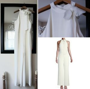 Halterneck Bow Jumpsuit